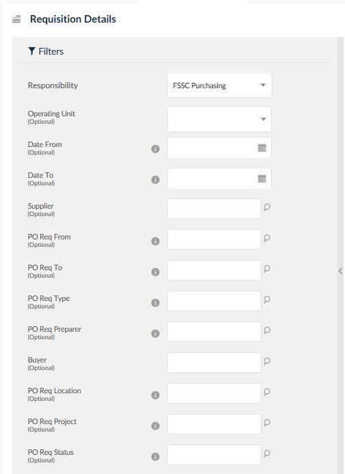 requisition details